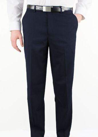 Aussie Pacific Flat Front Men's Trousers 1800 Corporate Wear Aussie Pacific Navy 72R 